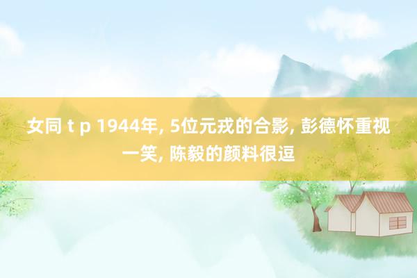 女同 t p 1944年， 5位元戎的合影， 彭德怀重视一笑， 陈毅的颜料很逗