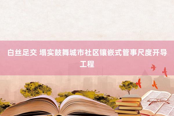 白丝足交 塌实鼓舞城市社区镶嵌式管事尺度开导工程