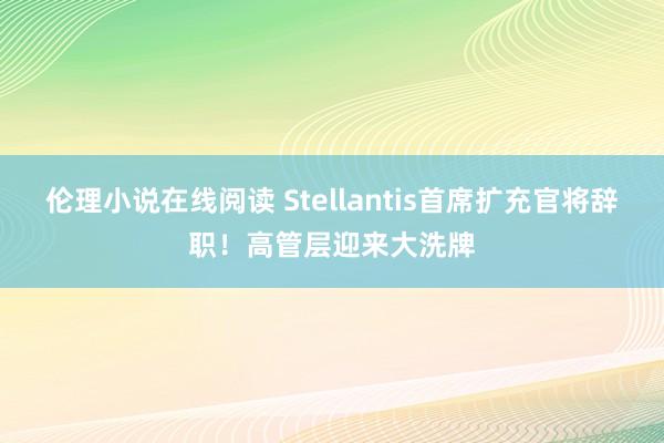 伦理小说在线阅读 Stellantis首席扩充官将辞职！高管层迎来大洗牌