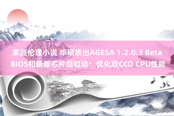 家庭伦理小说 华硕放出AGESA 1.2.0.3 Beta BIOS和新版芯片组驱动：优化双CCD CPU性能