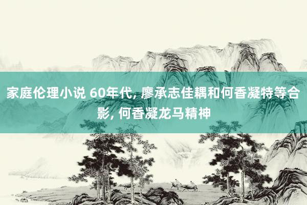 家庭伦理小说 60年代， 廖承志佳耦和何香凝特等合影， 何香凝龙马精神