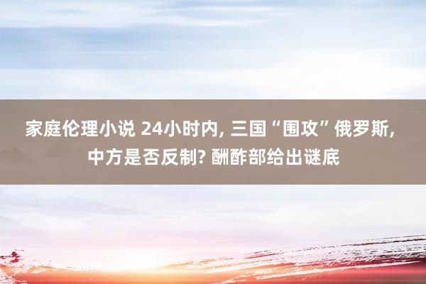 家庭伦理小说 24小时内， 三国“围攻”俄罗斯， 中方是否反制? 酬酢部给出谜底